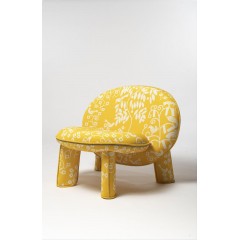 Крісло Dino жовте ARHIVE FABRIC SERGIY KOLOS ShishkaProject